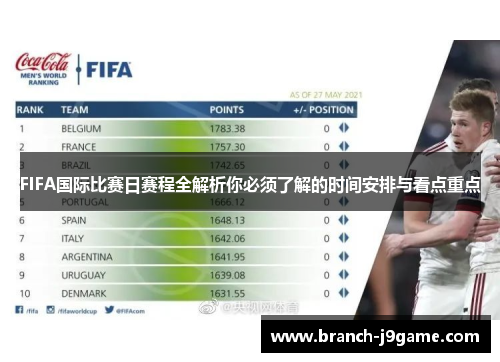 FIFA国际比赛日赛程全解析你必须了解的时间安排与看点重点
