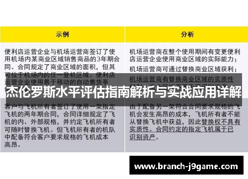 杰伦罗斯水平评估指南解析与实战应用详解